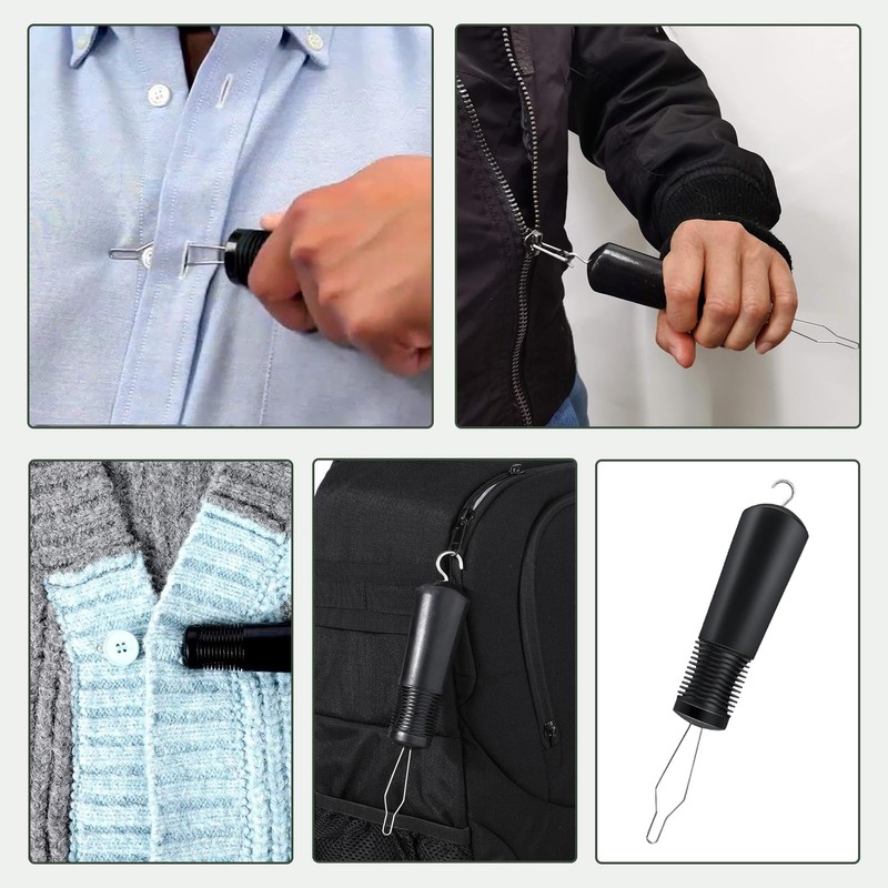 Button Hook & Zipper Puller, Zip Puller Disability Aid, One