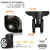 GH8 (DL-W170#) Mute Connected Spinner Wheels for Replacement Luggage Wheels