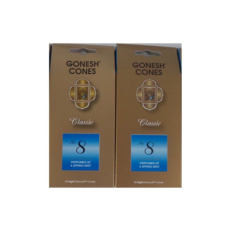 Gonesh Incense Cones #8 Spring Mist - Set of 2