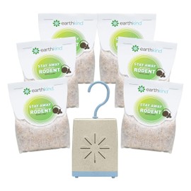 Stay Away Rodent Repellent - Pest Control for Indoor Use - Safe for Kids & Pets When Used As Directed - with Plant Fibers, Balsam Fir & Fragrance Oil - 6-Pack with Extended Release Pouch Pod