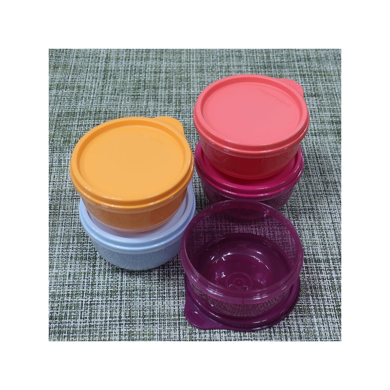 Tupperware Piccolo sauce container seasoning container 243ml set of 5