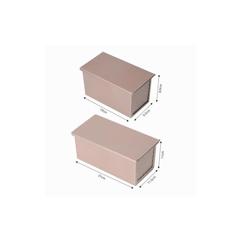 Bread Baking Mould Toast Bread Baking Mould with Lid, Set
