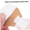 Healeved Skin-friendly Bandage Strips 50pcs Stretchable Fabric for Fingertip Protection