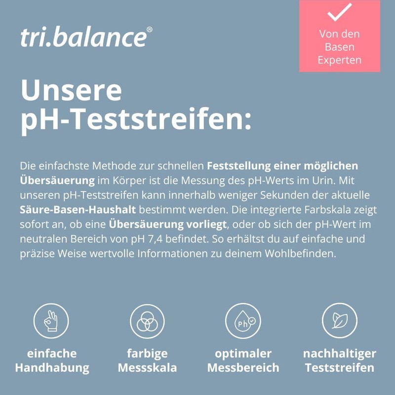 tri. Balance pH Test Strips Pack of 99 | Measuring