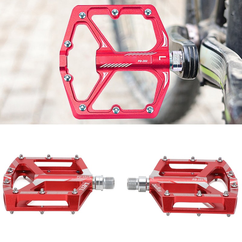 2PCS Universal Mountain Bike Pedal Replacement Non Slip CNC Aluminum