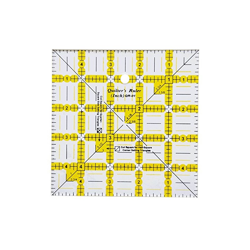 HONEYSEW Non-Slip Quilter's Ruler-5"X5" (5"X5")