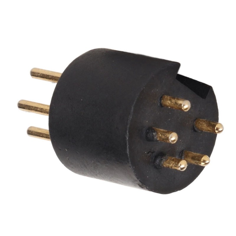 Vinyl Turntable 5 Pin DIN Gold Plated Male Plug Tonearm