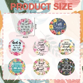 Christian Diamond Art Painting Coasters - 8 Pcs Christian Bible Verse Diamond Painting Coasters Colorful Kit for Art Kits Adults Women Supplies and Crafts Kits Girls Gifts with Holders