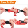 MECCANIXITY 8Pcs Reusable Battery Tie Down Straps,0.8x10" Orange Nylon Multipurpose
