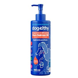 Dogelthy Pure Salmon Oil Aceite de Salmon con Omega 3,6 y 9 para Perro