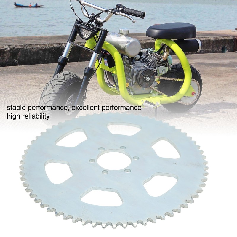 65 Tooth Chain Sprocket Carbon Steel 6 Holes 37mm Bore