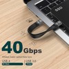 KETSOOBI Short USB C Cable with Keychain Total 4-Packs, (5inch)