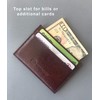 Sprocket Slim Front Pocket Minimalist Wallet - RFID Blocking Leather