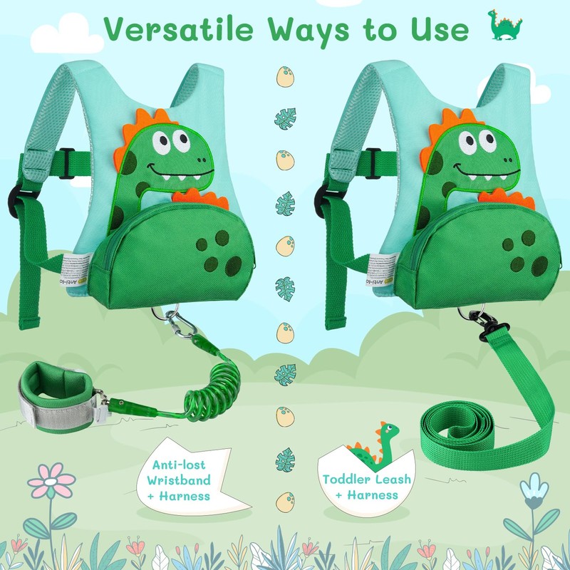 Dr.meter 3 in 1 Toddler Reins, Backpack with Reins 1.2M
