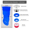 Shower Floor Drain Backflow Preventer, Waterless Trap Seal, One Way