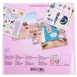 BSCOOL Sticker Activity Book for Kids, Increase Imagination and Creativity Through Sticker Fantasy Books, Sticker Books for Girls Ages 4-8 I Seek and Find Sticker Book I