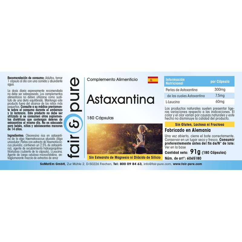 Fair & Pure® - Astaxanthin Capsules 7 mg - 180