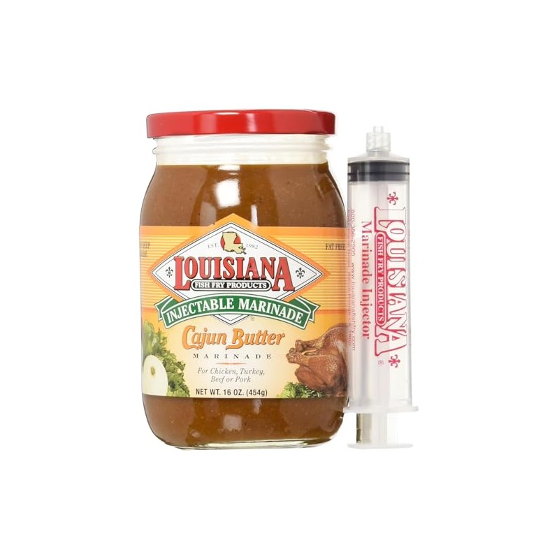 GeauxDat Cajun Favrits Cajun Creole Butter Injectable Marinade 16 oz