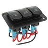 5Pin 3 Gang Rocker Switch Panel Led Light Bar Switch
