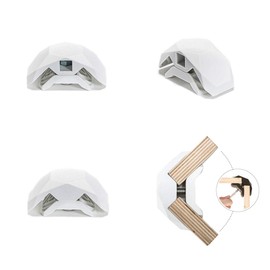 PlayWood Connector for Tool-Free Modular Pop-Up Furniture & Storage Assembly (White, 90 Degree, 1 Box)