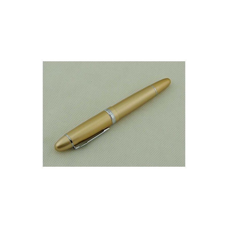 Pluma estilográfica Lanxivi Jinhao 159 Color Champagne de ajuste de