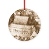 CafePress The Globe Theatre Round 4" MDF Holiday Ornament