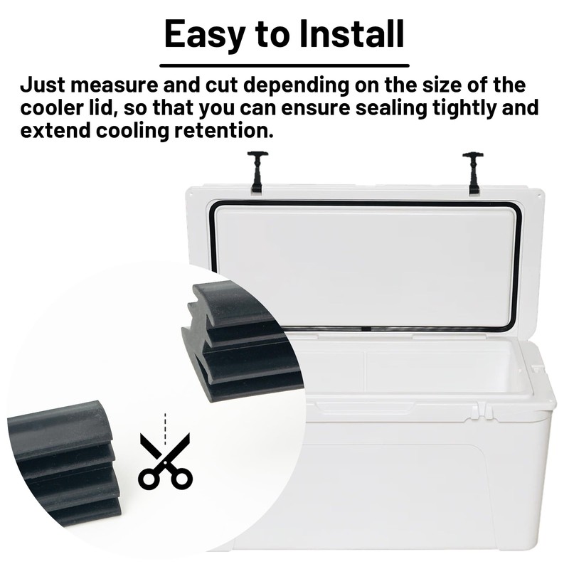 Omoojee 8 ft Cooler Lid Gasket Replacement Compatible with Yeti