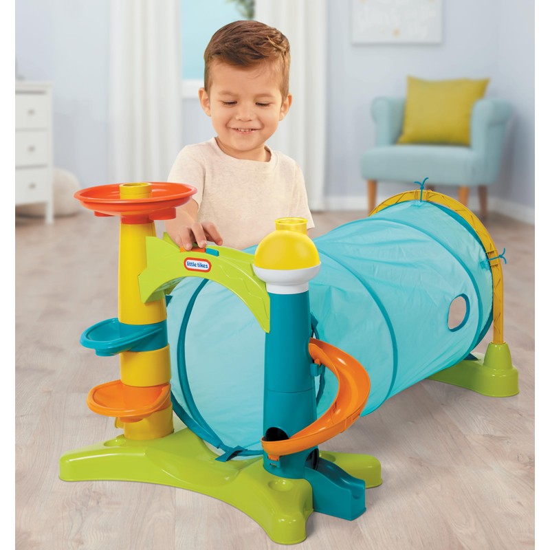 Little Tikes 2-in-1 Activity Tunnel, Indoor Outdoor Playset for Toddlers,
