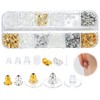 600Pcs Respaldos de Aretes de Silicona Transparente