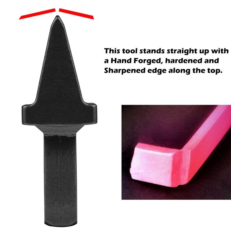 Blacksmith Anvil Hardy Cutter Tool 3/4 inch Shaft Hot Cut