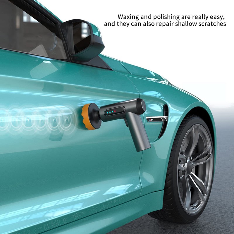 Car Wireless Polishing Machine,Cordless Car Buffer Polisher Kit USB Charging