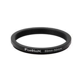 Fotodiox Metal Step Down Ring, Anodized Black Metal 55mm-50mm, 55-50 mm