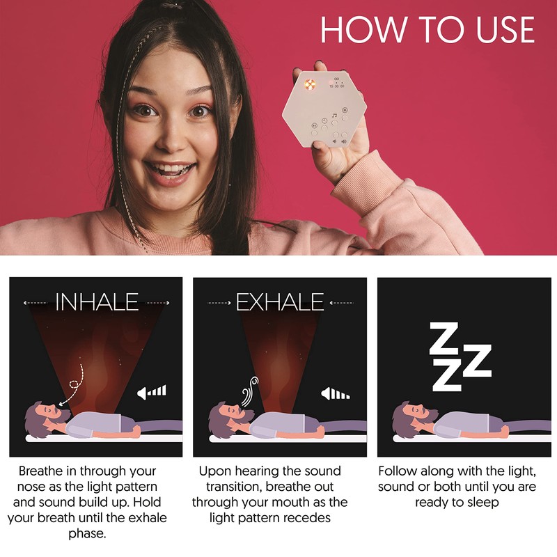 emagine A Breathsync Máquina de luz de sueño y sonido
