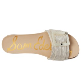 Sam Edelman Women's Ariane Slide Sandal, Silver Rib, 9