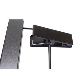 NAHANCO 21214BRCHU Wooden Skirt/Pant Hanger in Low Gloss Black Finish with Black Hardware (Pack of 25)