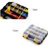 Double Side Tool Storage Box with Removable Plastic Partition, Hardware
