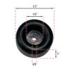 4 Rubber Bumpers for Trailer Ramp Door Truck 2.5" Round