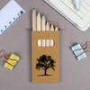 Azeeda 6 x 'Tree Silhouette' Short 85mm Pencils/Coloured Pencil Set
