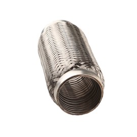 AdlerSpeed 3.5" ID Exhaust Flex Pipe 8" Length Stainless Steel Coupling Interlock