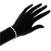 Pulsera de plata de ley con cuentas texturizadas y cadena