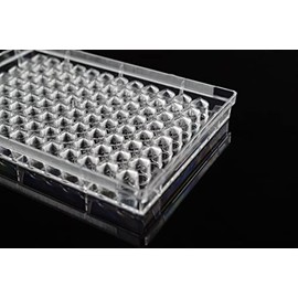 Nest Scientific 701201 TC-Treated Cell Culture Plate, V-Bottom, Sterile, 96 Well, Polystyrene, Clear (Pack of 100)