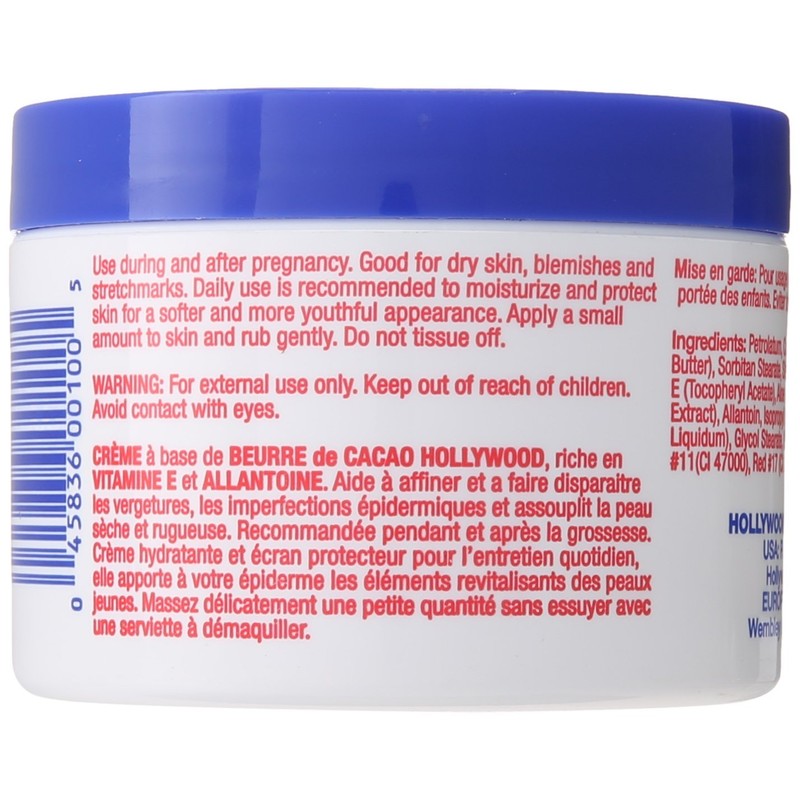 Hollywood Beauty Cocoa Butter With Vitamin- E 7.5 Ounce (221ml)