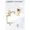 goldenwarm Gold Front Door Handle, Entry Door Handle and Reversible