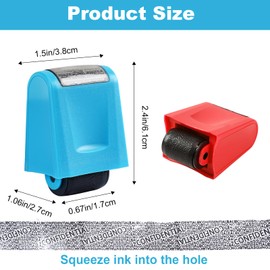LAGAHS 3PCS Data Defender Roller Stamps with 15PCS Refills, Confidential Address Blocker Stamp, Identity Theft Protection Roller Stamp for ID Address Privacy