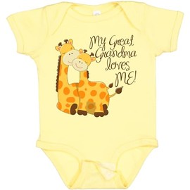 inktastic My Great Grandma Loves Me Baby Bodysuit 6 Months Banana 265d9