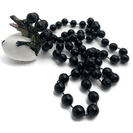 Hatching Baby Alligator Egg Bead Necklace Gator Cajun Carnival Festival New Orleans Beads