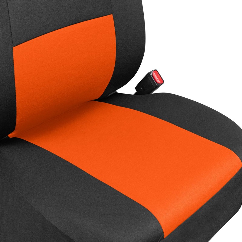 BDK PolyPro Car Seat Covers Full Set in Orange on