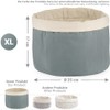 ecooe Bread Basket with Lid and Drawstring Bread Bag Diameter