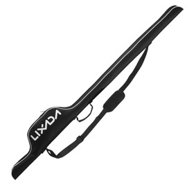 YaSao 63'' Fishing Pole Bag Portable Fishing Rod Case Folding Fishing Pole Holder Large Capacity Rod Tackle Organizer Storage Bag Softcase