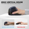 JOMAA Ergonomic Wireless Bluetooth Vertical Silent Mouse, Rechargeable with Backlight